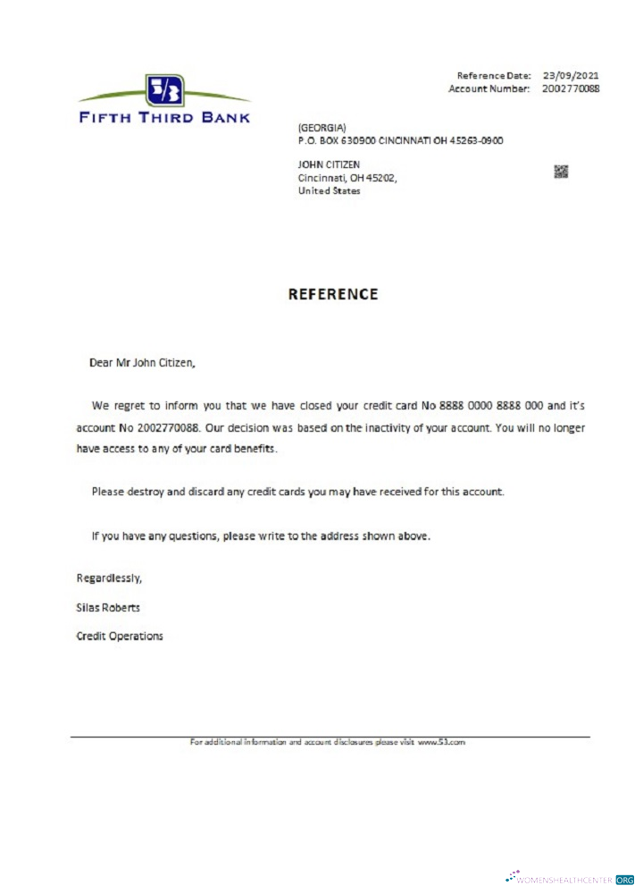 Download USA Fifth Third Bank closure reference Photoshop template